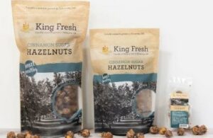 Cinnamon Sugar Hazelnuts in packaging