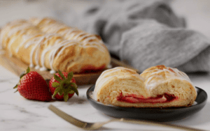 Strawberry Cream Cheese Butter Braid Pastry