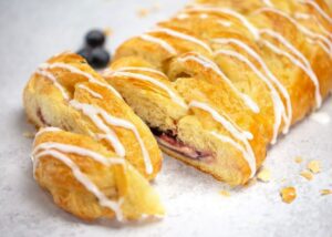 Blueberry Cream Cheese Butter Braid Pastry